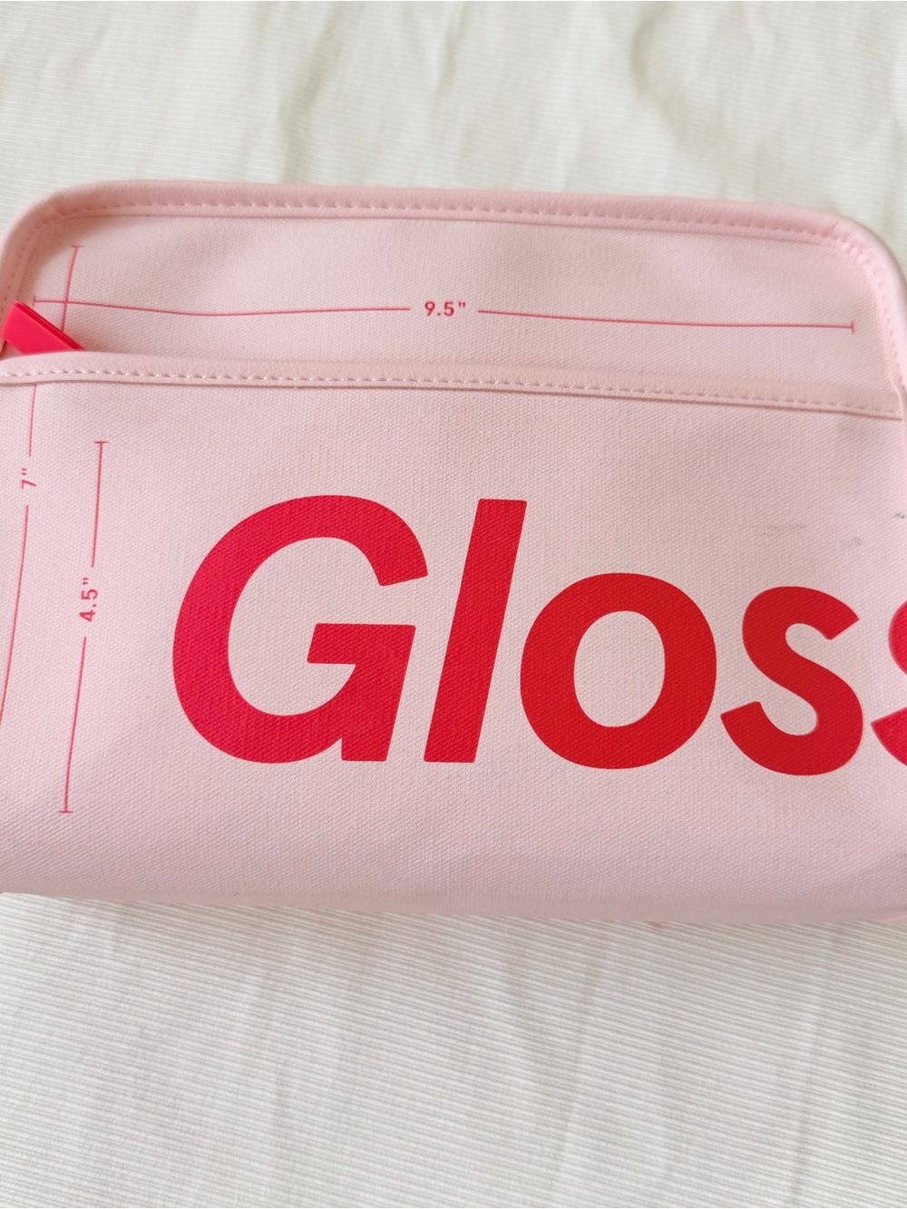 Glossier Cosmetic Beauty Bag Makeup Travel Pink